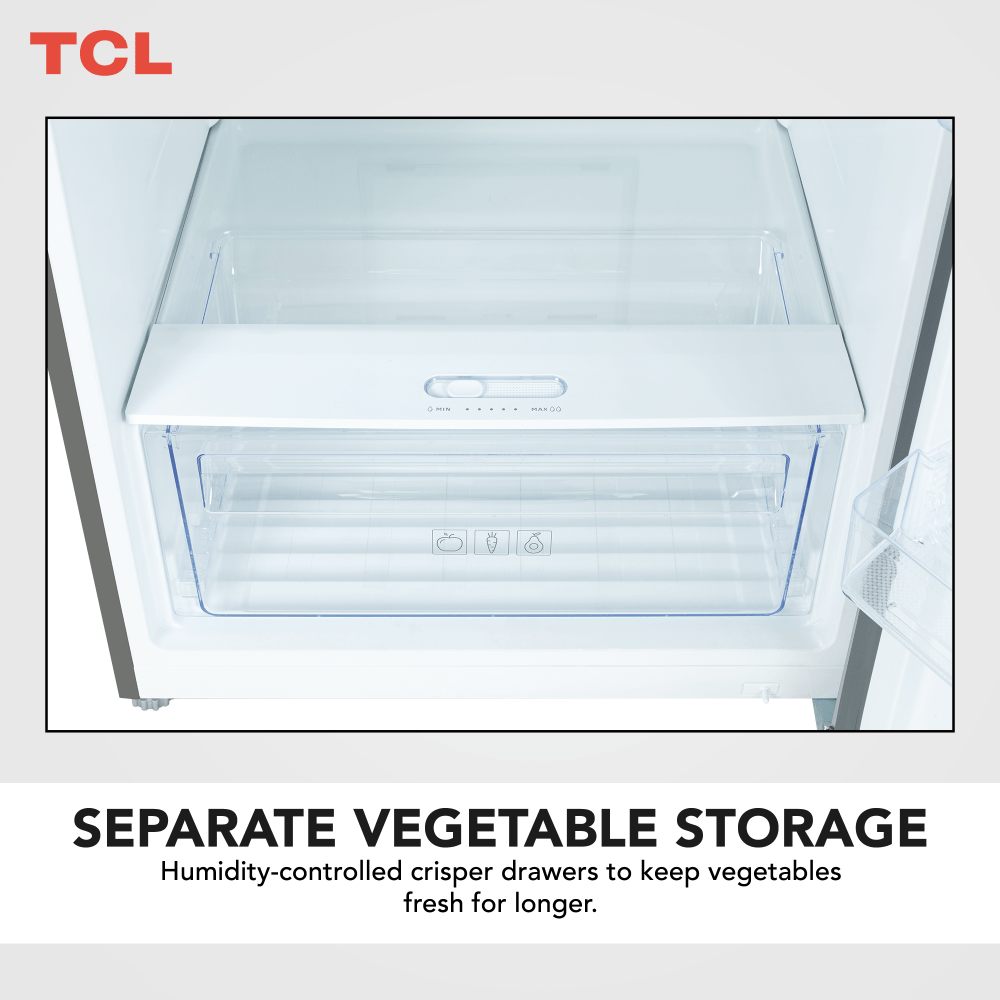 TCL Top Mount Refrigerator Inox 550L