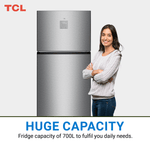 Tcl Top Mount Refrigerator Inox 700L
