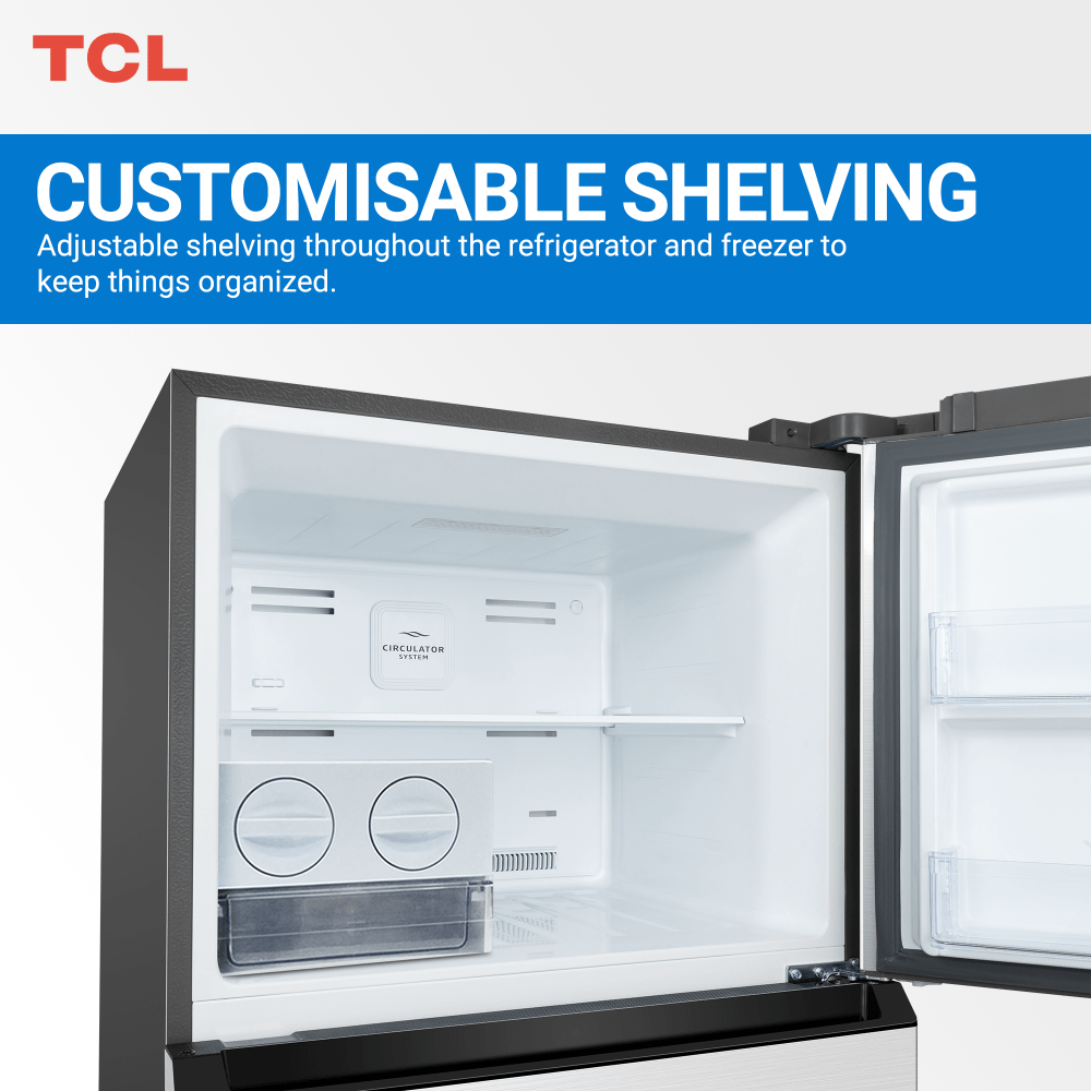 Tcl Top Mount Refrigerator Inox 700L