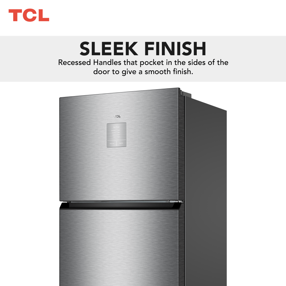 TCL Top Mount Refrigerator Inox 550L