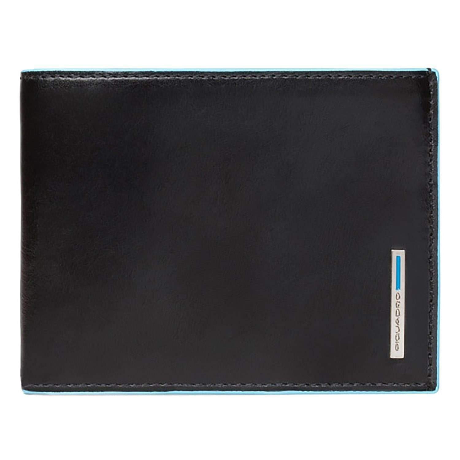 Piquadro Blue Square Men's Wallet with 12 Credit Card Slots - Black - PU1241B2R/N - Jashanmal Home
