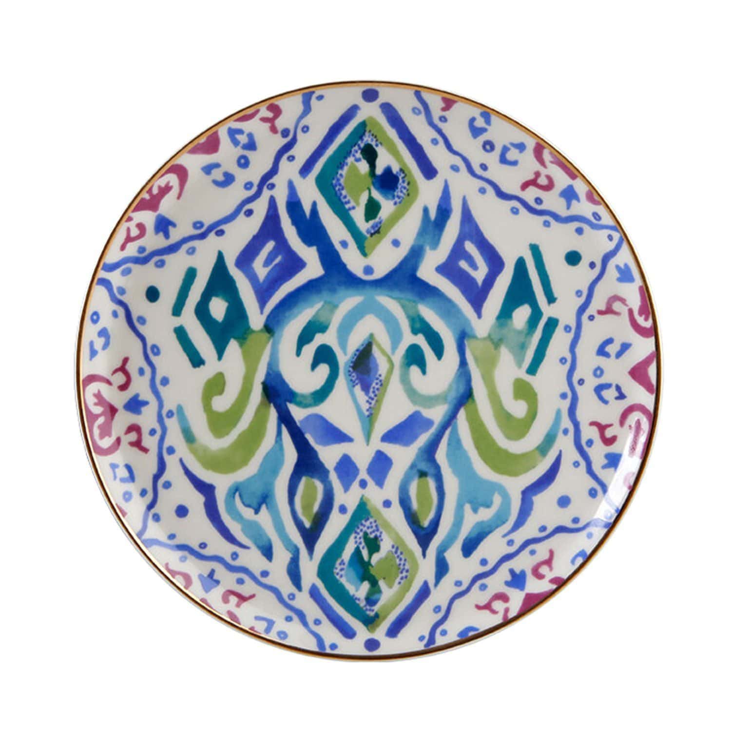 Porland Porselen Posh Design 1 20 cm Plate - Multicolour - 04ALM003314 - Jashanmal Home