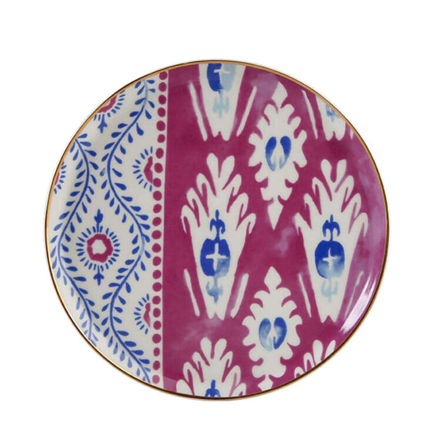 Porland Porselen Posh Design 5 20 cm Plate - Multicolour - 04ALM003330 - Jashanmal Home