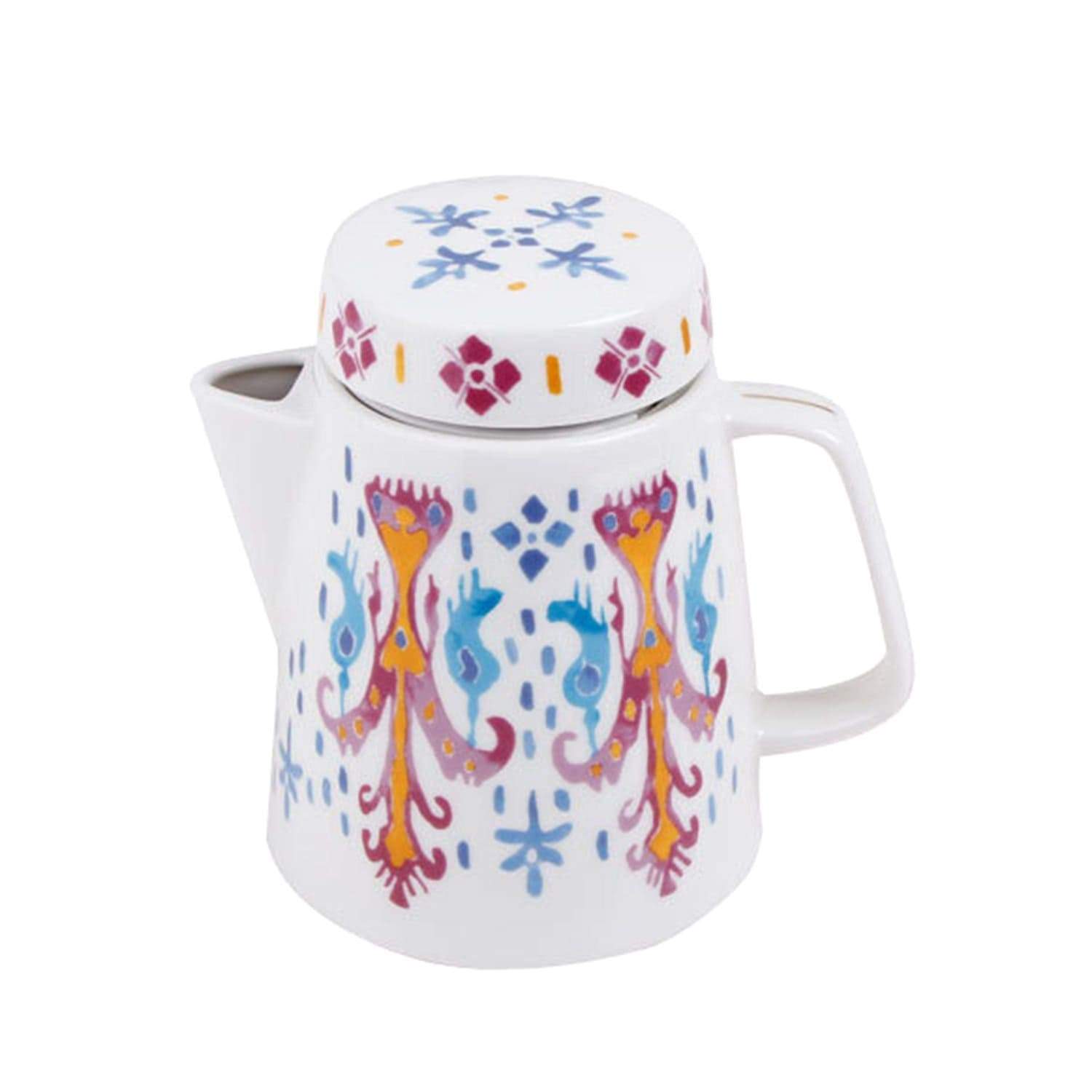 Porland Porselen Posh Teapot - Multicolour - 04ALM003607 - Jashanmal Home