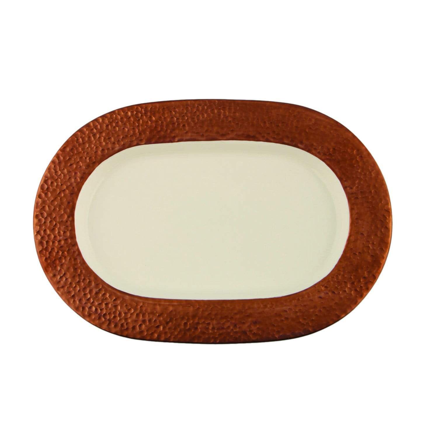 Porland Porselen Legacy Copper Oval Serving Plate - 24 cm - 04ALM004351 - Jashanmal Home