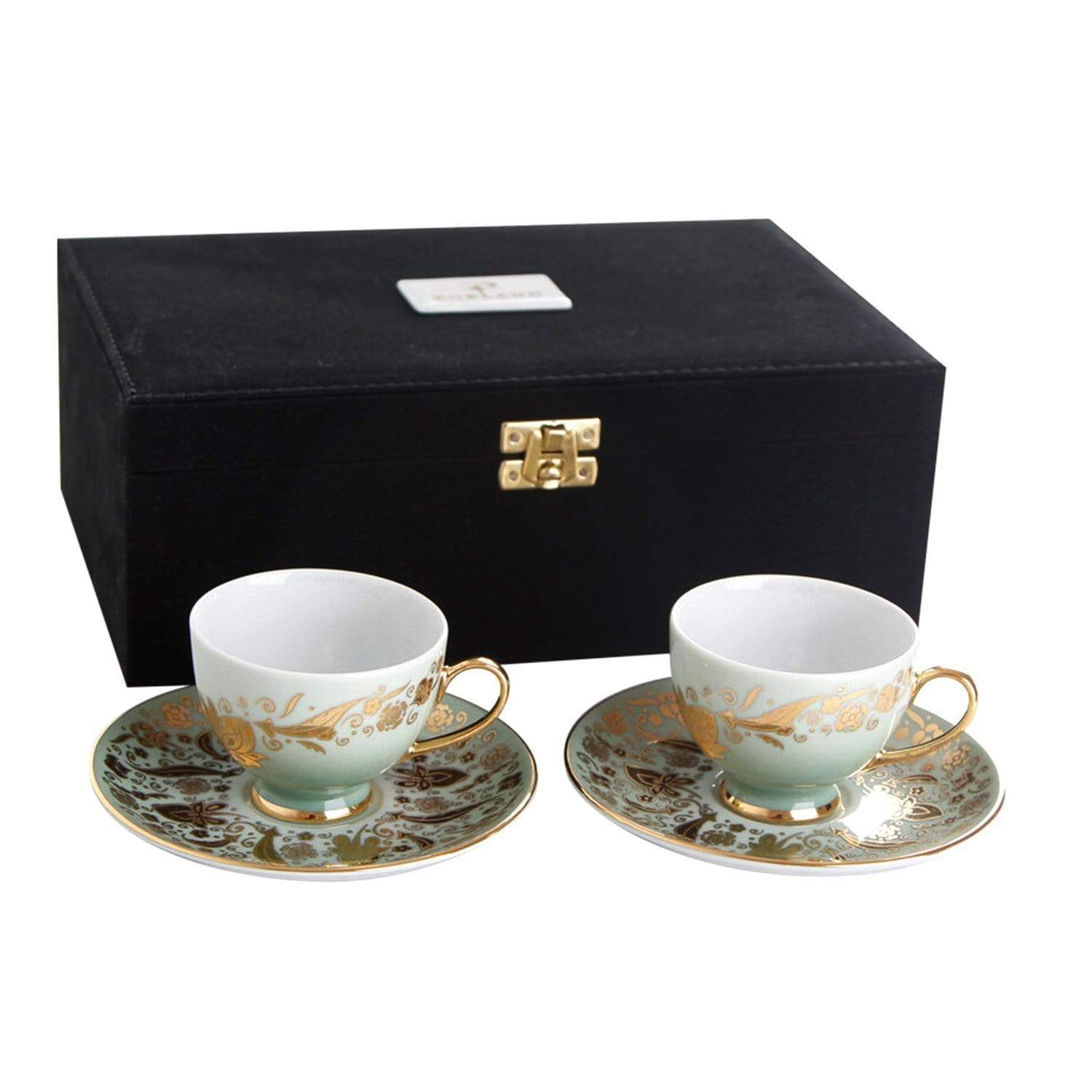 Porland Porselen Vaha Gold Coffee Set - 4 Piece - 04A+P017485 - Jashanmal Home