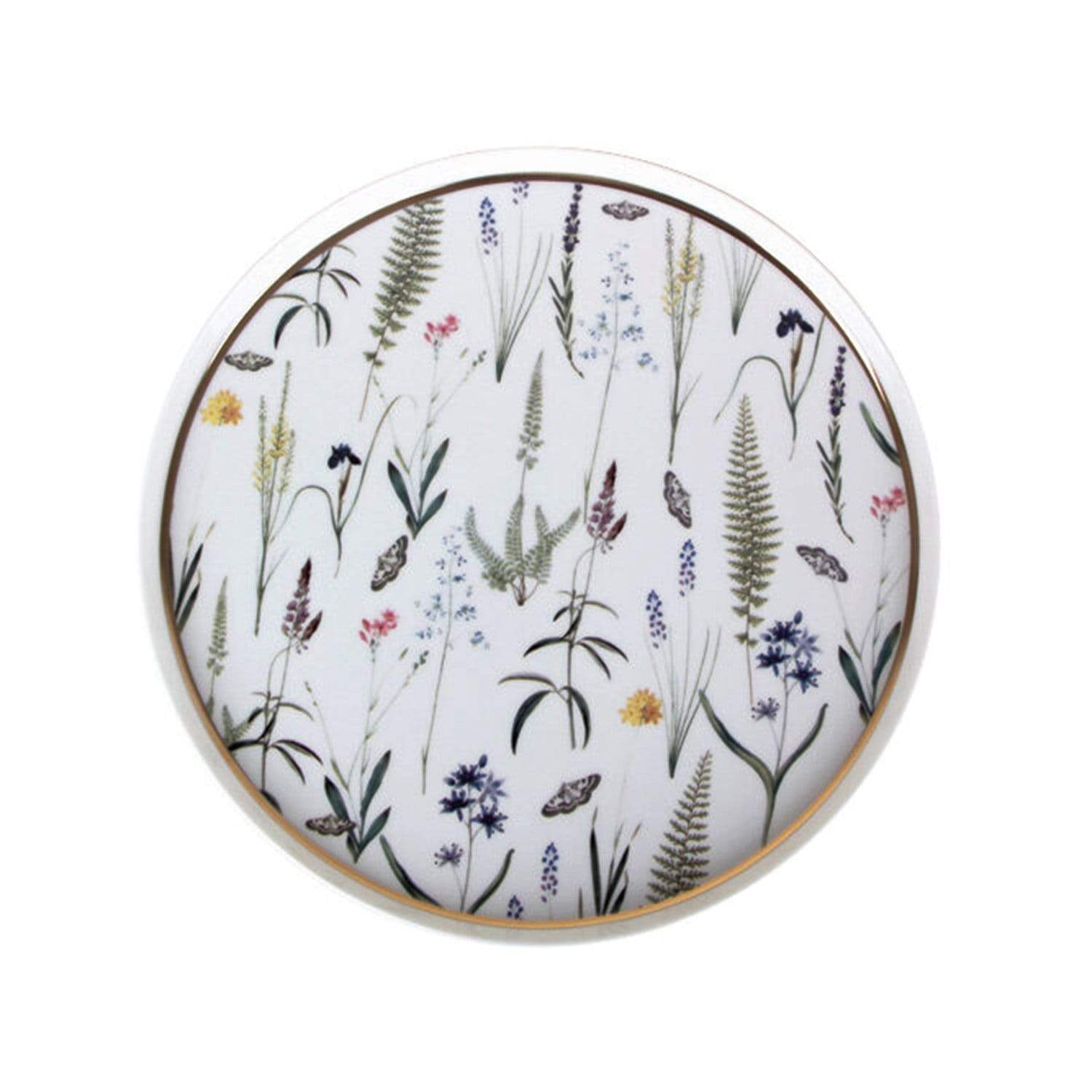 Porland Porselen Botanical Flat Plate - 27 cm - 04ALM005048 - Jashanmal Home