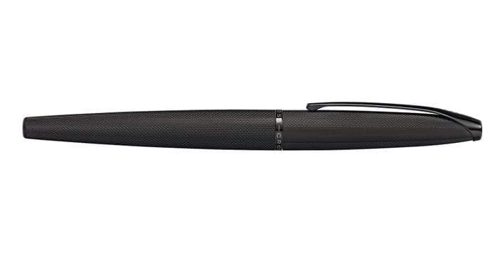 قلم كرور رولر بول أسود مصقول من نوع كروس ATX مع نقشة ألماس محفورة - 885-41