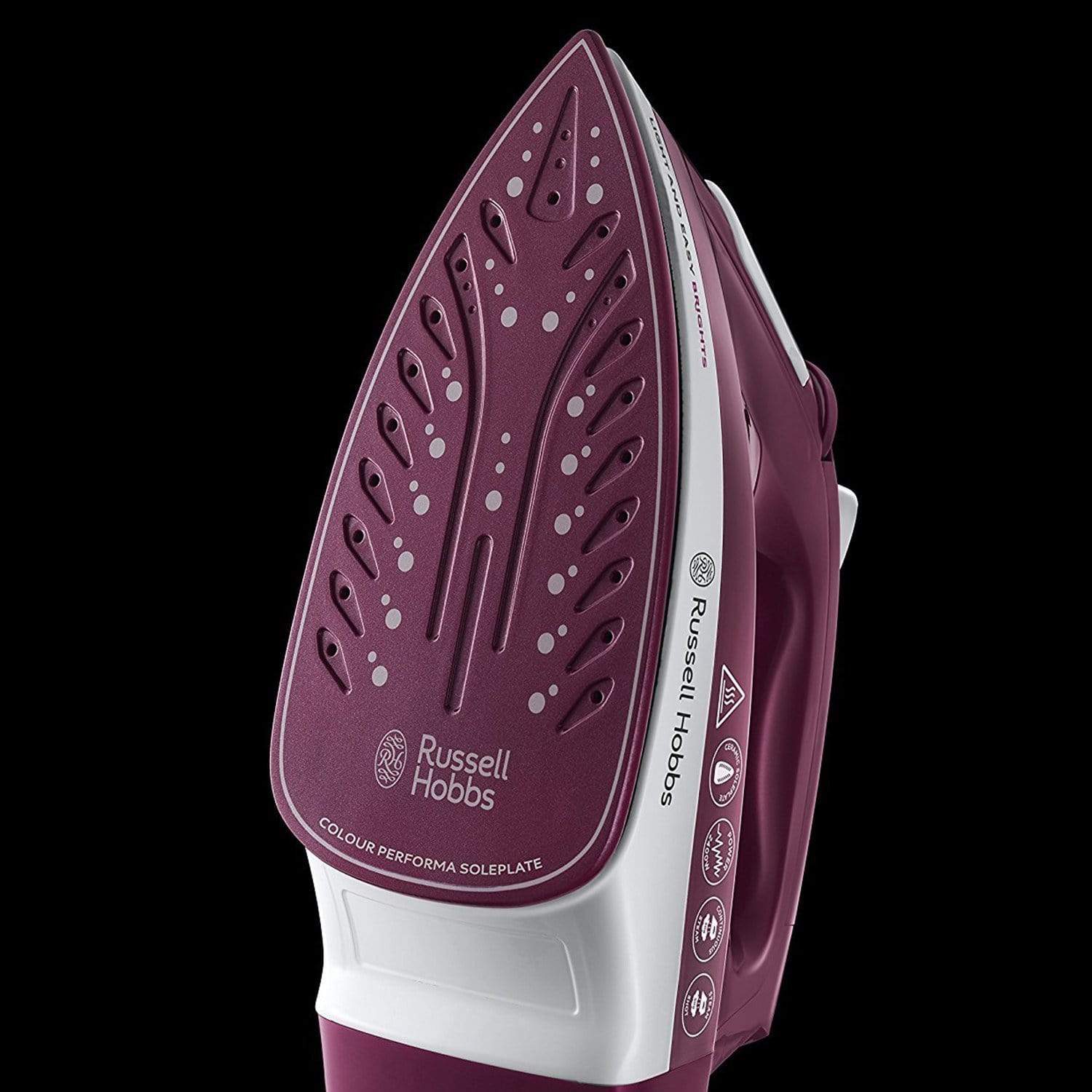 Russell Hobbs Light And Easy Brights Iron - Mulberry - 24820GCC - Jashanmal Home