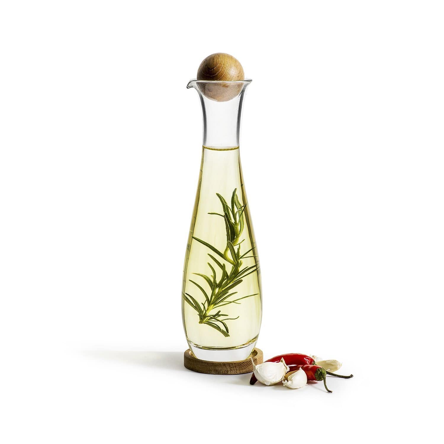 Sagaform Oak Oil and Vinegar Bottle - Clear - SA5017734 - Jashanmal Home