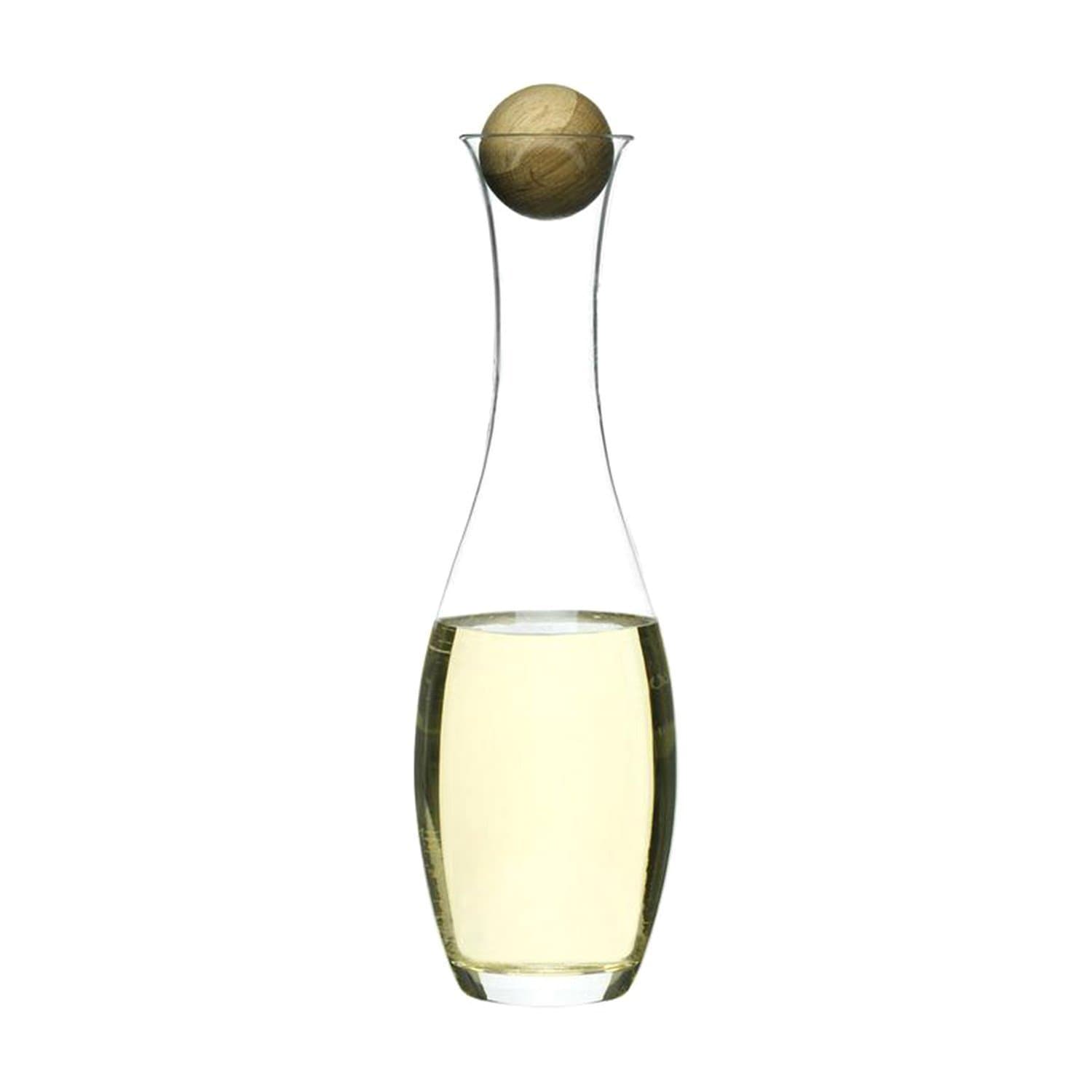 Sagaform Wine and Water Carafe With Oak Stopper - Clear, 1 Litre - SA5015336 - Jashanmal Home