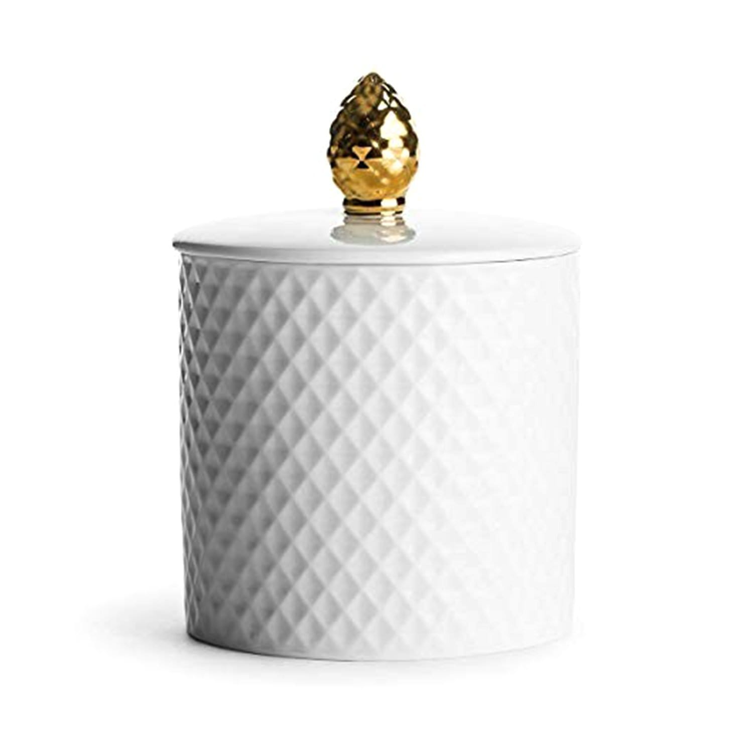 Sagaform Cone Jar - White and Gold, 450 ml - SA5017872 - Jashanmal Home