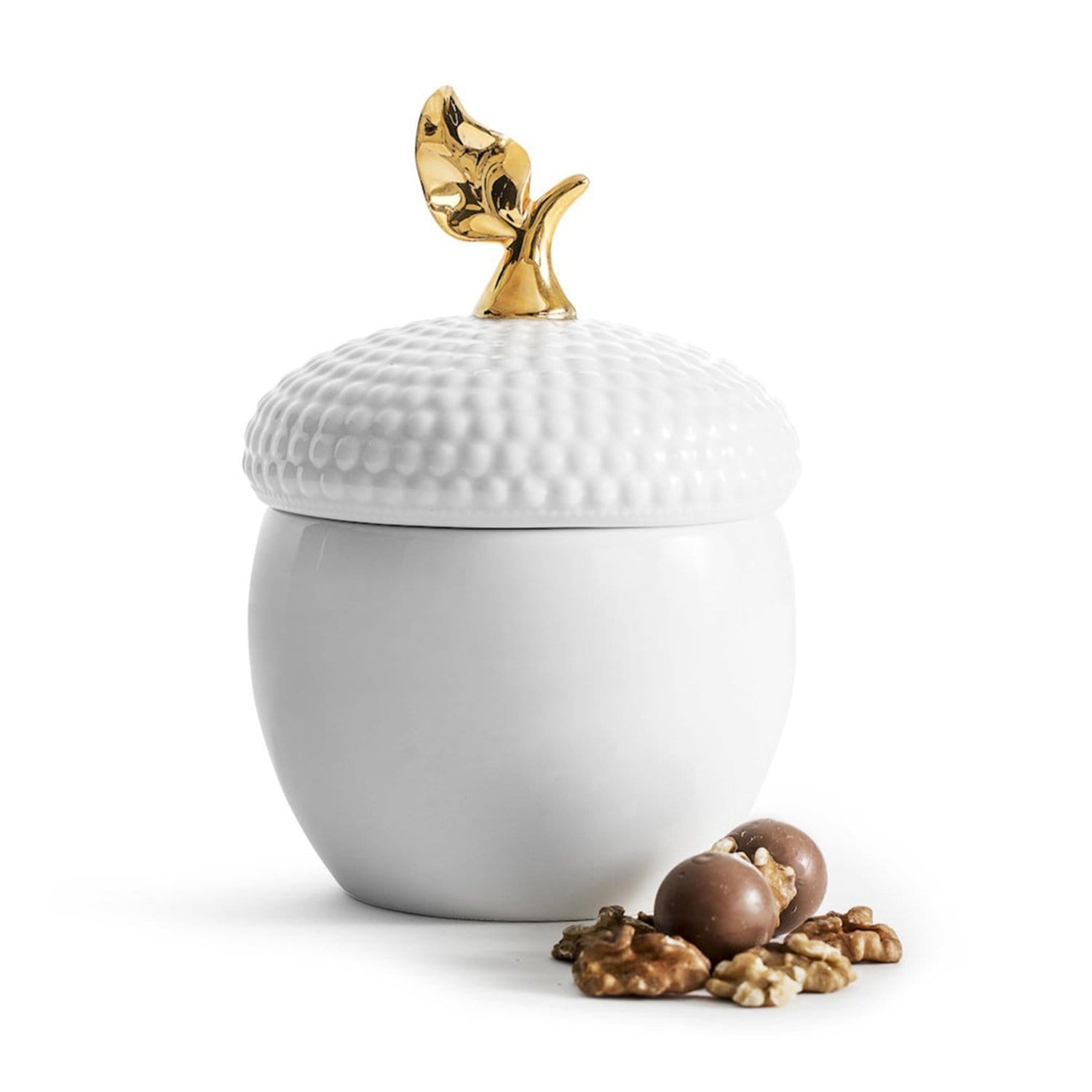 Sagaform Acorn Bowl with Lid - White - SA5017721 - Jashanmal Home