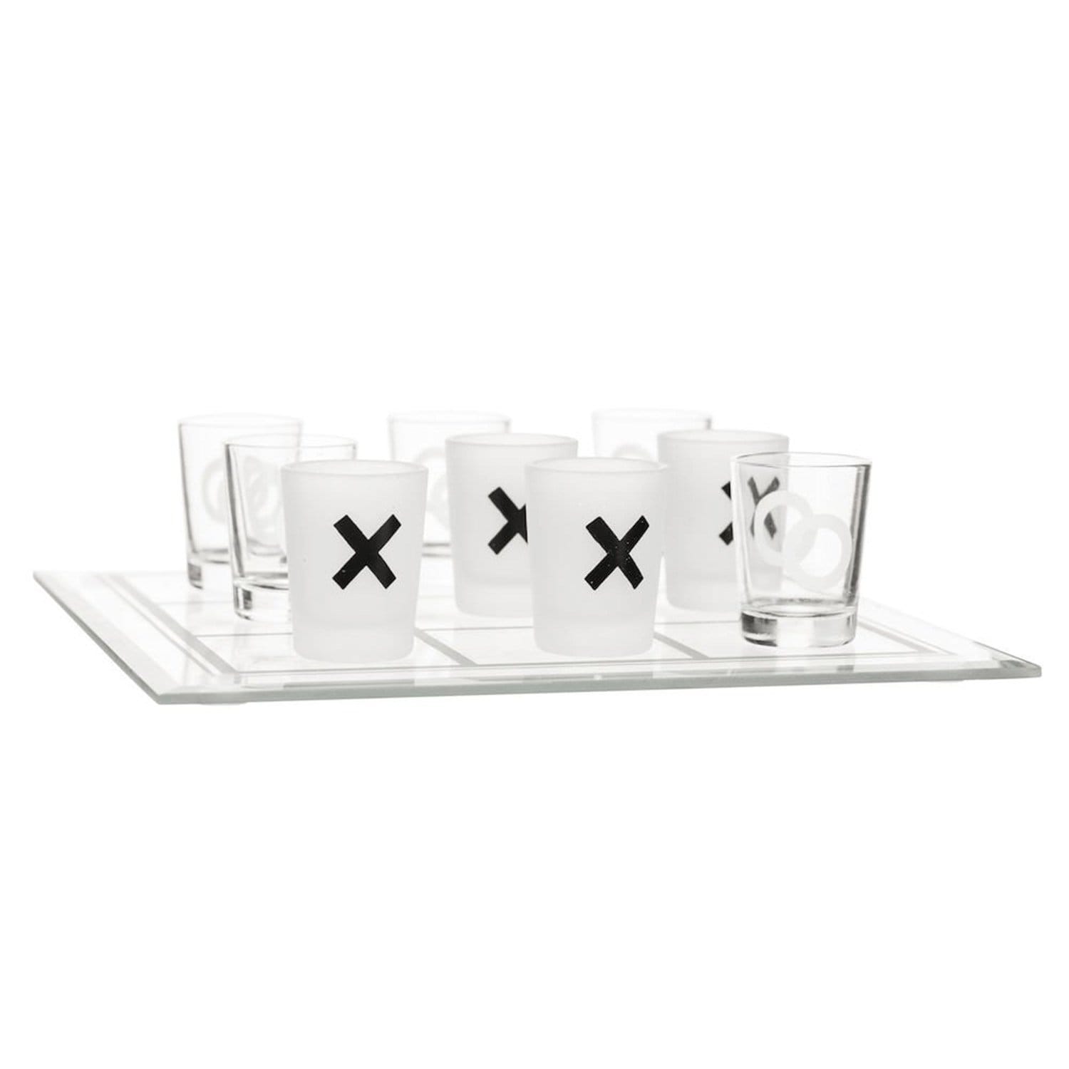 Sagaform Tic Tac Toe Drinking Game Shot Glass Set - 10 Pieces - SA5016681 - Jashanmal Home