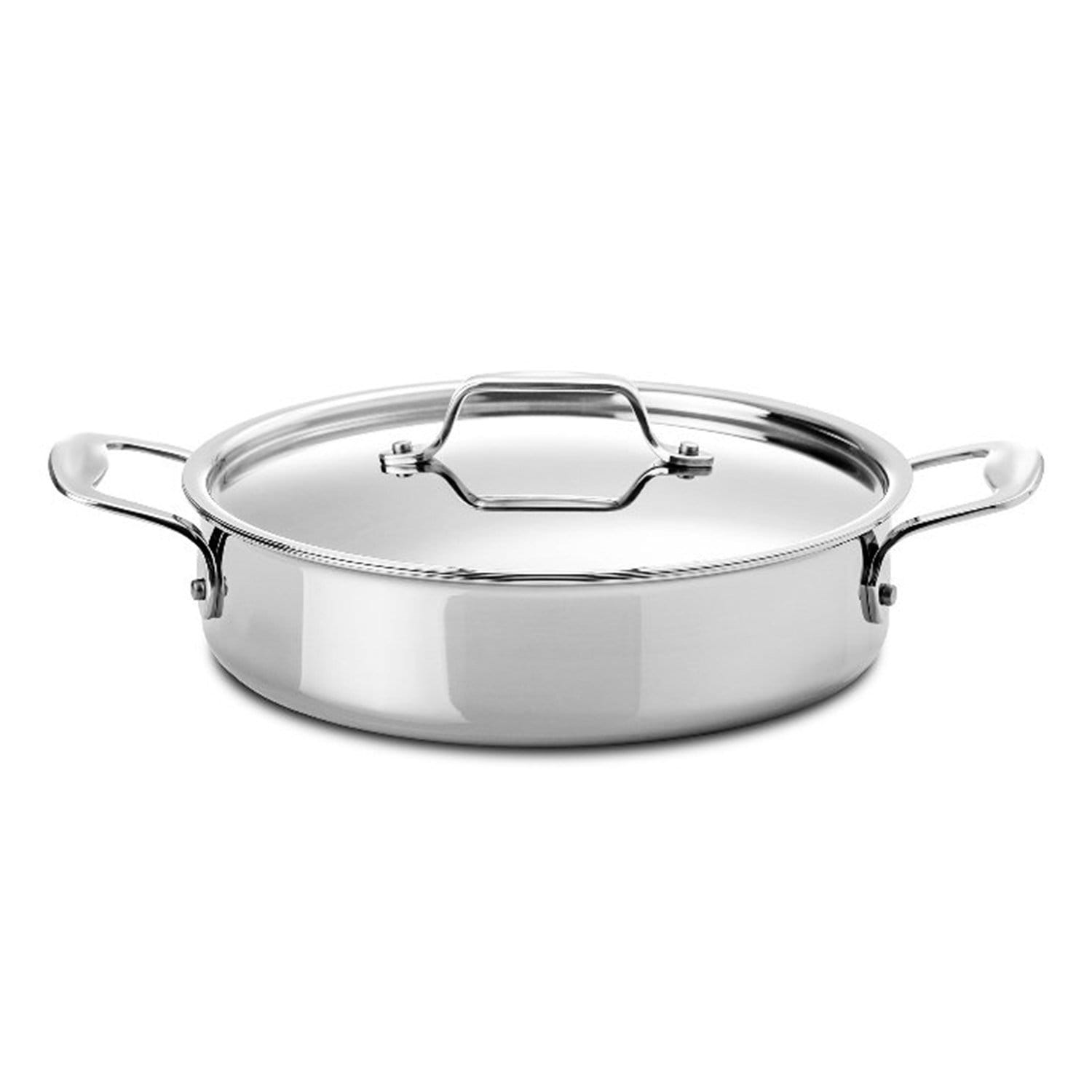 Silampos Supremeprof Low Casserole with Lid - Silver, 24 cm - 639002BG0924 - Jashanmal Home