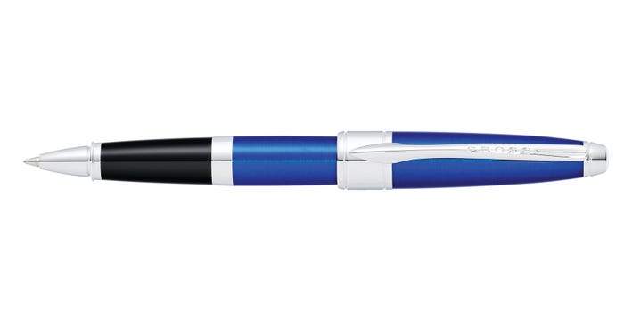 Cross Apogee Translucent Blue Lacquer Rollerball Pen - AT0125-20