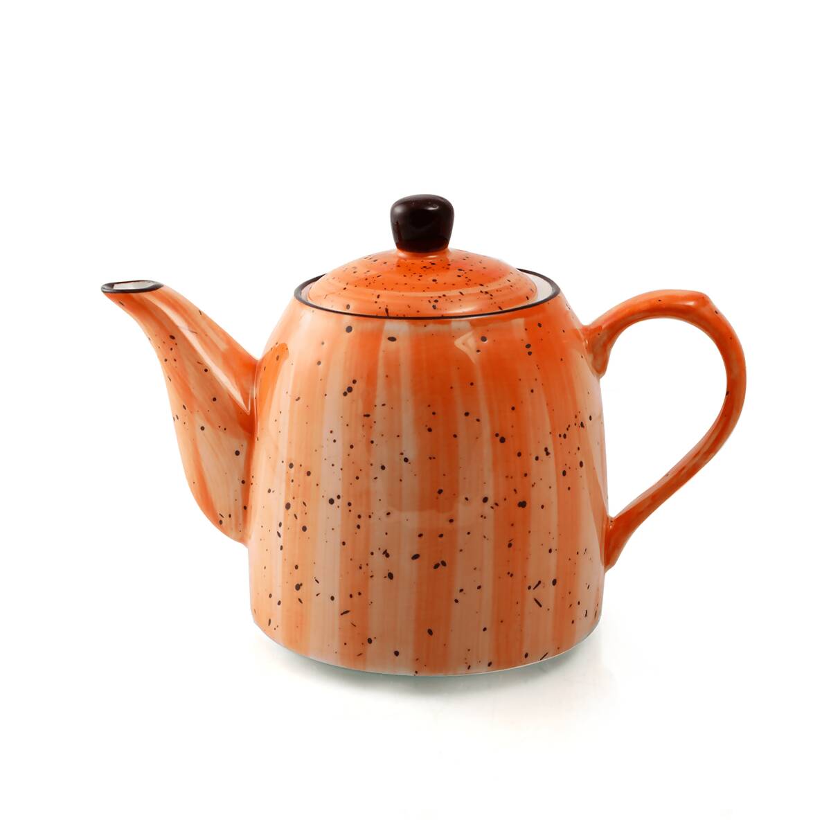 Porceletta Orange Color Glazed Porcelain Coffee Pot