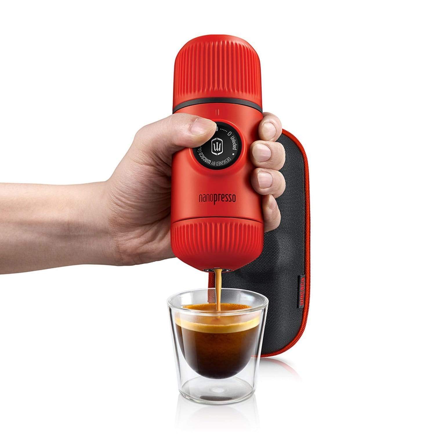 Wacaco Nanopresso Espresso Maker with Case - Lava Red - WC-NANOP-ERED - Jashanmal Home