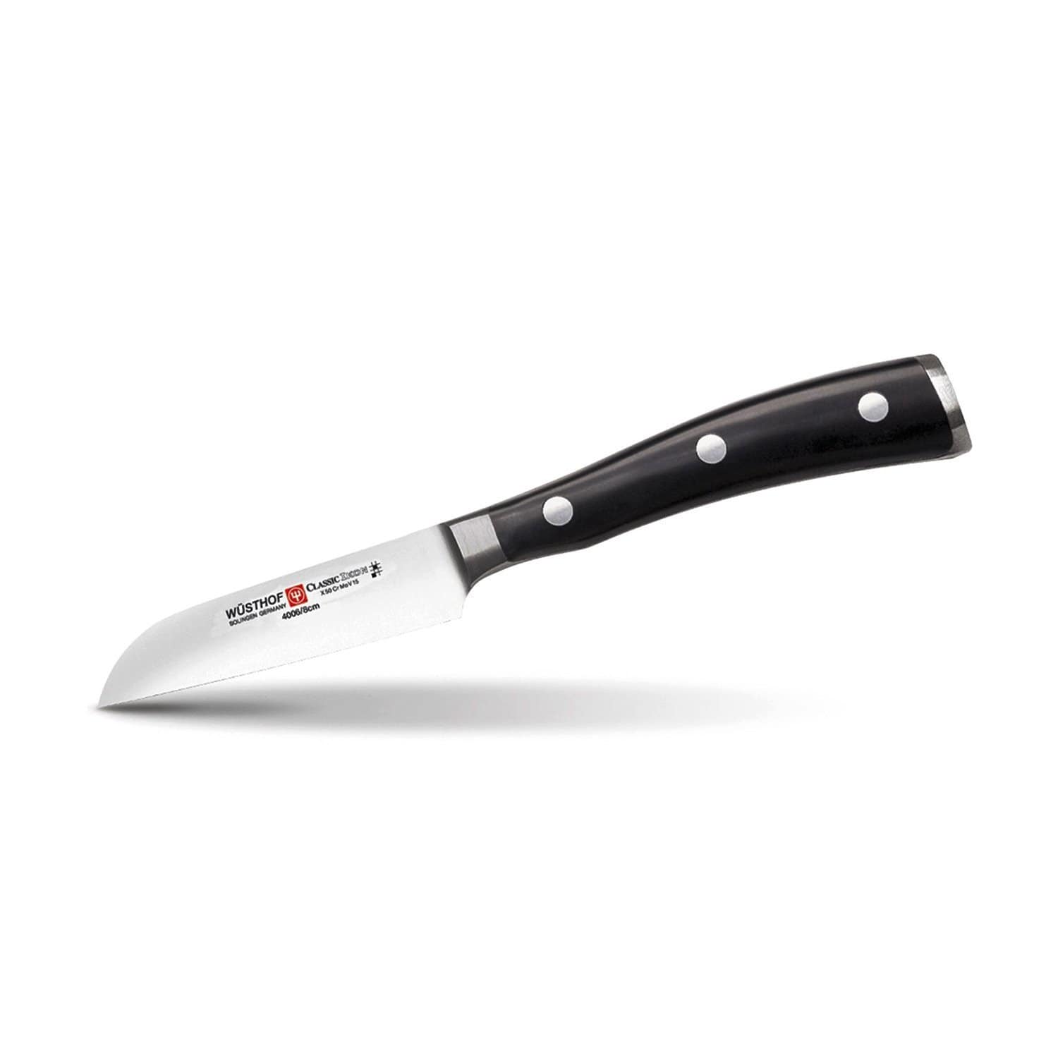 Wusthof Classic Ikon Paring Knife - Black and Silver, 3 inch - 4006-7 - Jashanmal Home