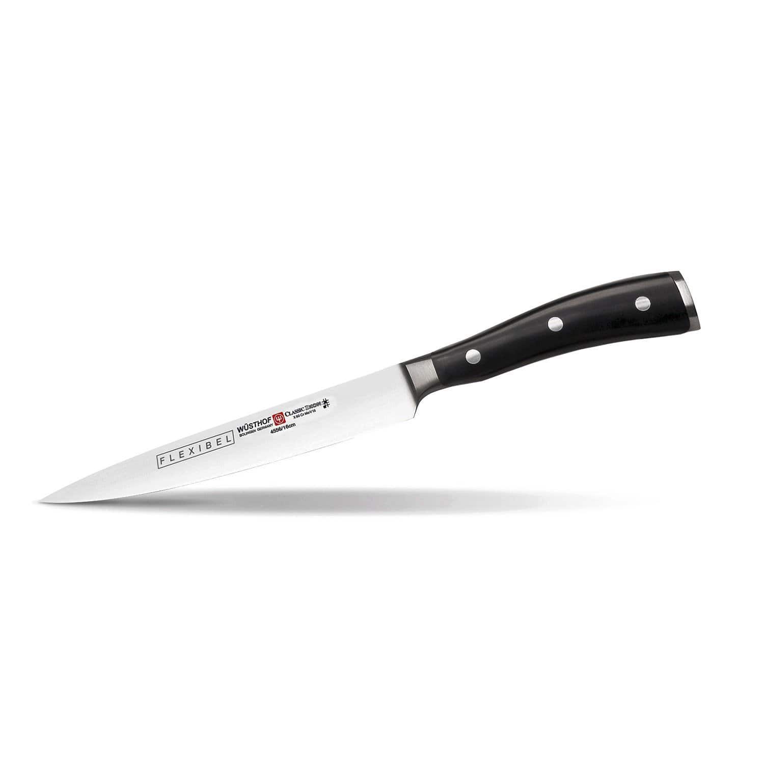 Wusthof Classic Ikon Fillet Knife - Black and Silver - 4556-7 - Jashanmal Home