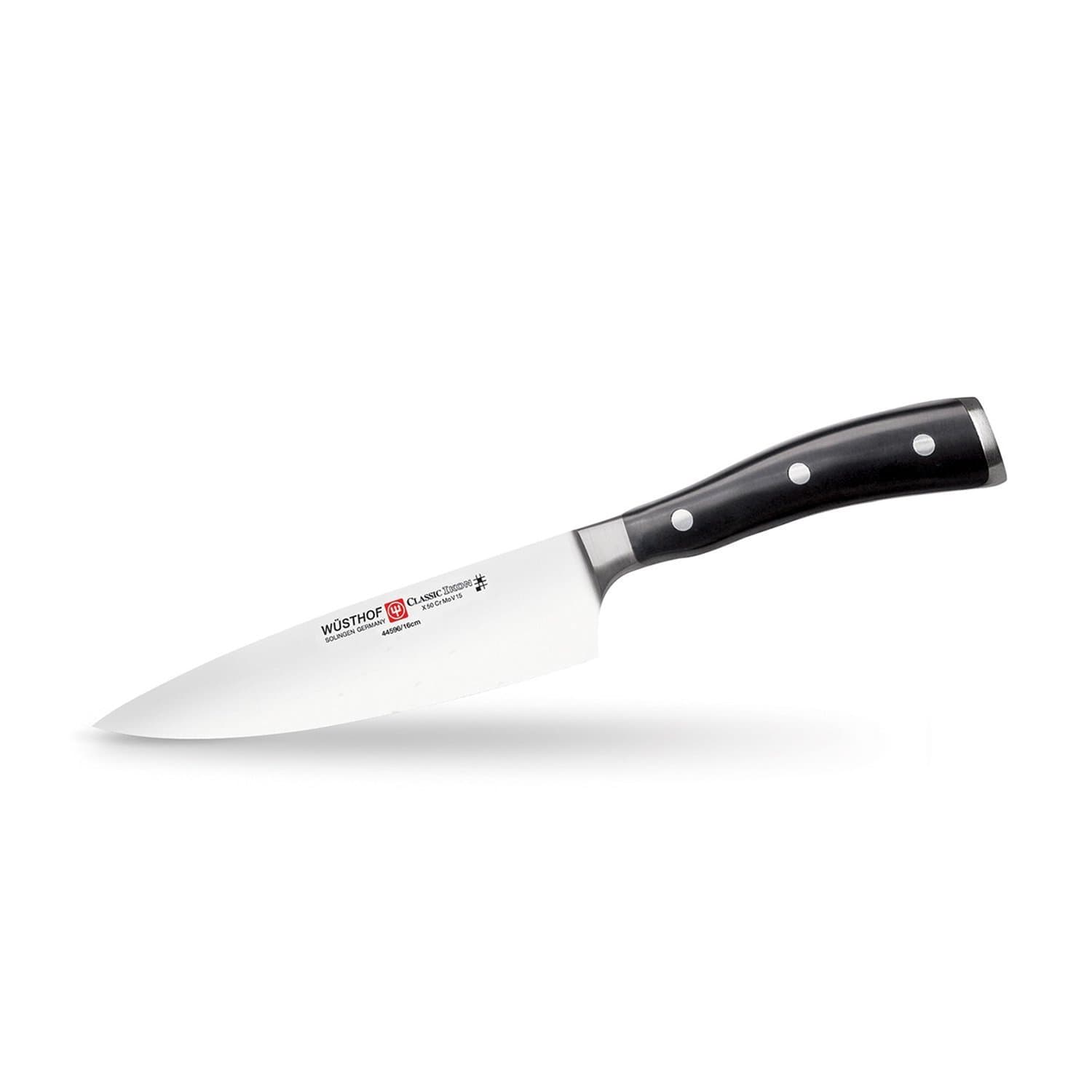 Wusthof Classic Ikon Cooks Knife - Black and Silver, 6 inch - 984893 - Jashanmal Home
