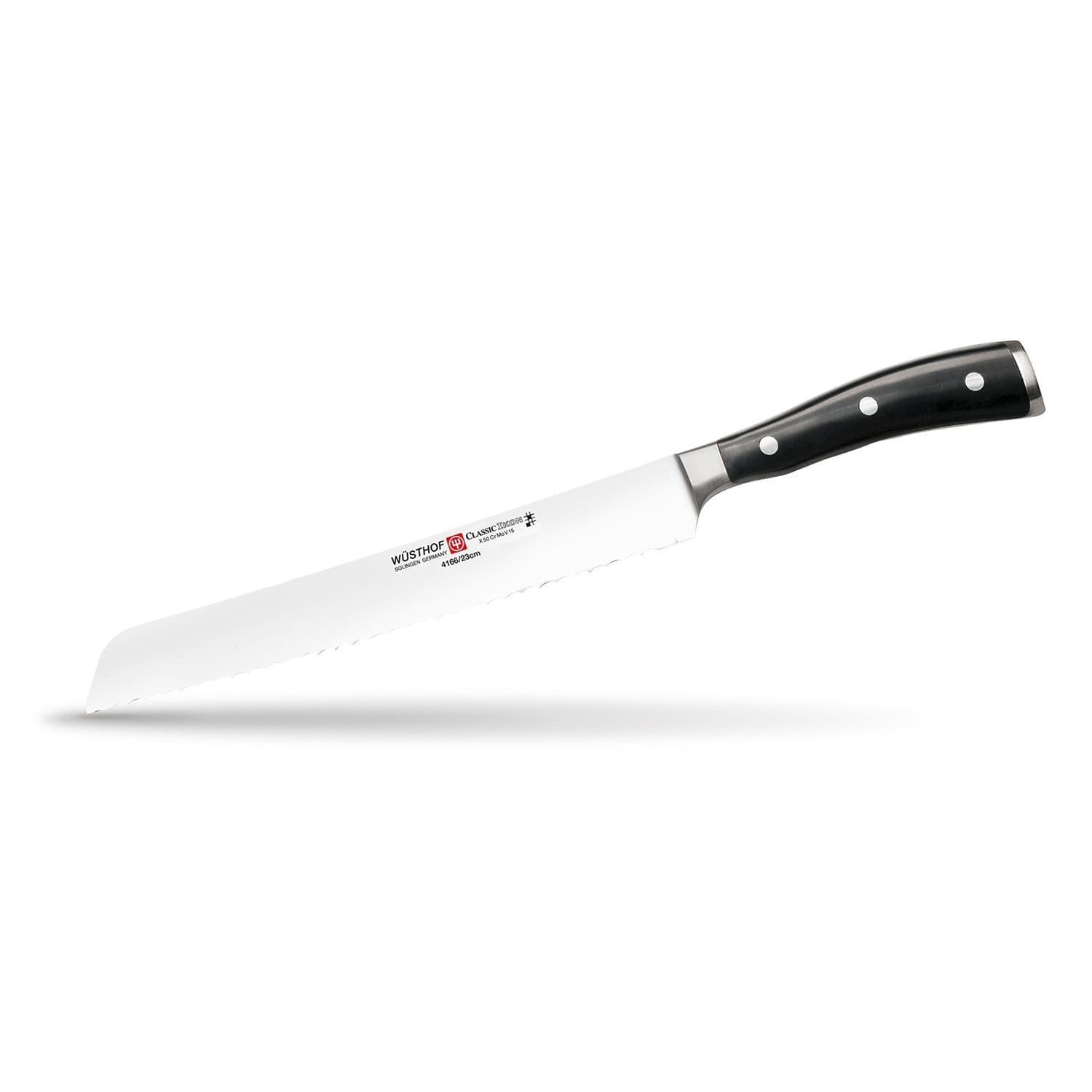 Wusthof Classic Ikon Bread Knife - Black and Sliver - 827845 - Jashanmal Home